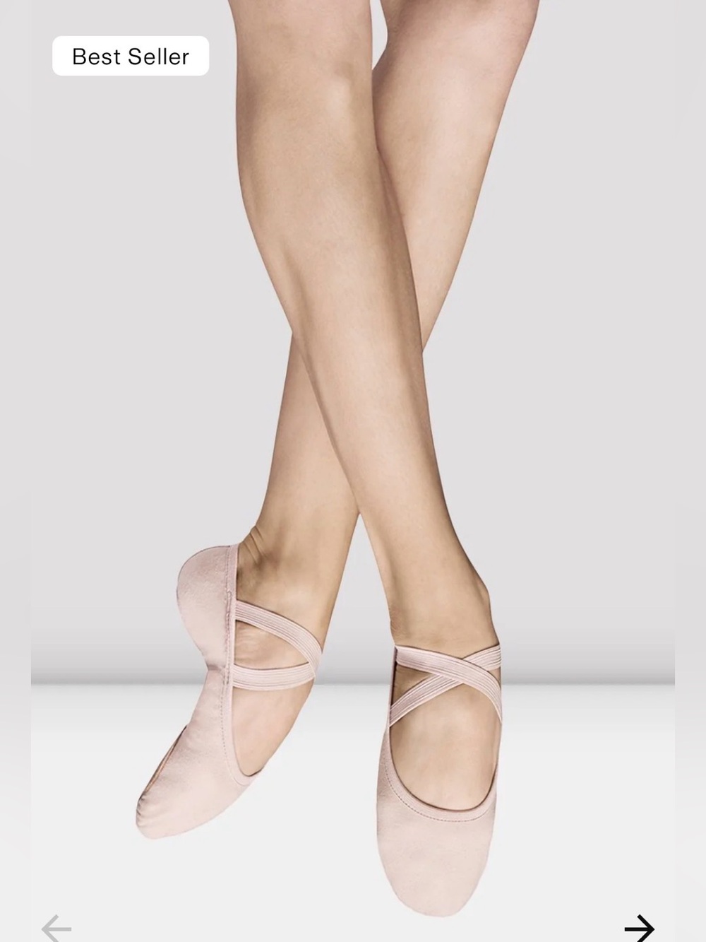 NWOT Bloch Ladies Performa Stretch Canvas Ballet Shoes (SO284L), Size 6C